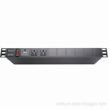 USA Plug Socket 5-Way 15A PDU